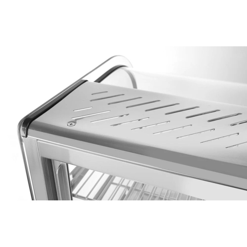 Beheiztes Thekendisplay 160L – Edelstahl, 1500W | hendi