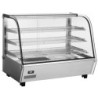 Vitrine de table chauffante 160L – acier inox | hendi
