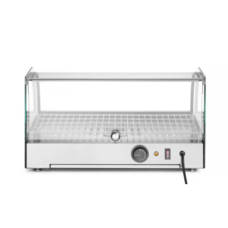 Beheiztes Thekendisplay – 800W Leistung, Edelstahl | hendi