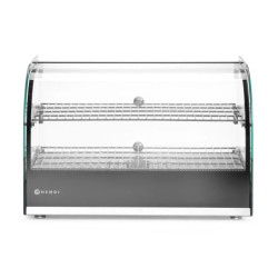 Vitrine chauffante 2 niveaux inox – maintien 90°C | hendi