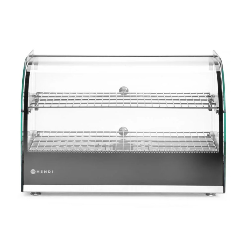 Vitrine chauffante 2 niveaux inox – maintien 90°C | hendi