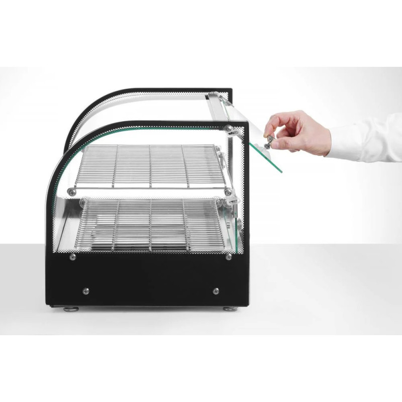 Vitrine chauffante 2 niveaux inox – maintien 90°C | hendi