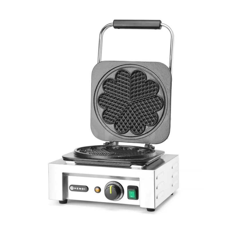 Waffeleisen Herz – 5-fach mit Thermostat | hendi