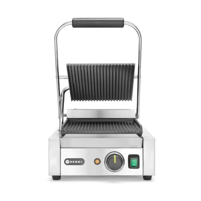 Kontaktgrill mit gerillten Platten – effizientes Grillen | hendi