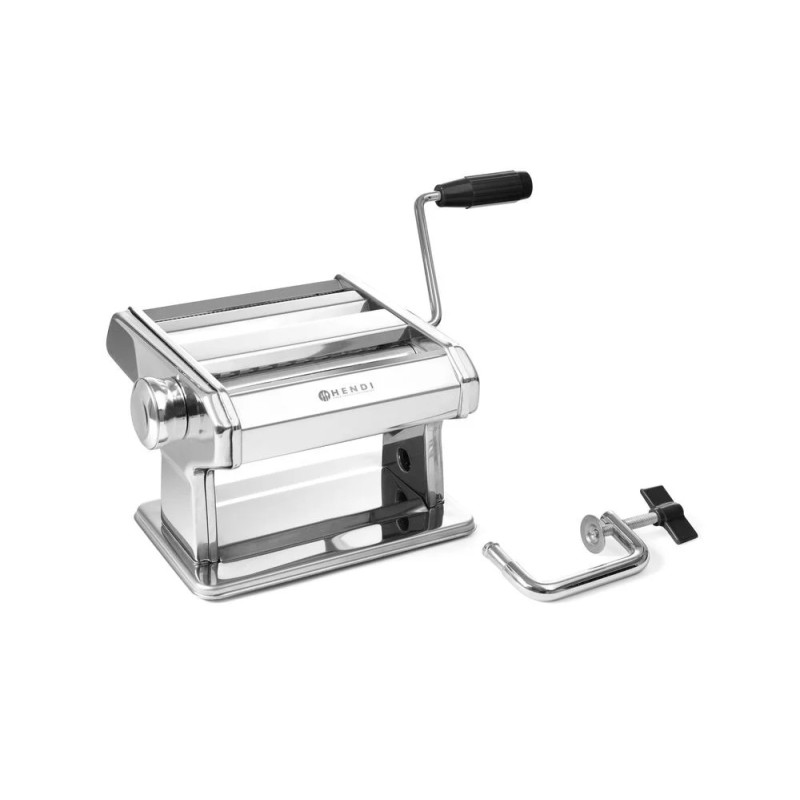 Pastamaschine manuell 140 mm – 7 Stufen & 3 Aufsätze | hendi