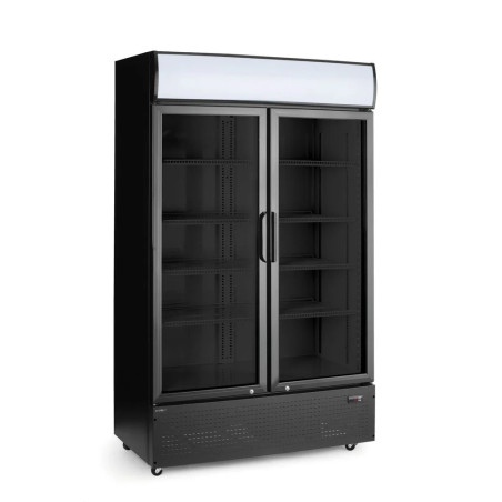 Rückwandkühlschrank zweitürig mit Beleuchtung | arktic
