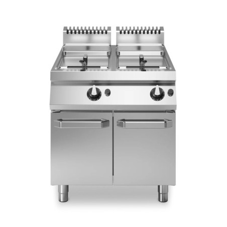 Elektrische Fritteuse 2 Becken 22+22 lt – robust | modular