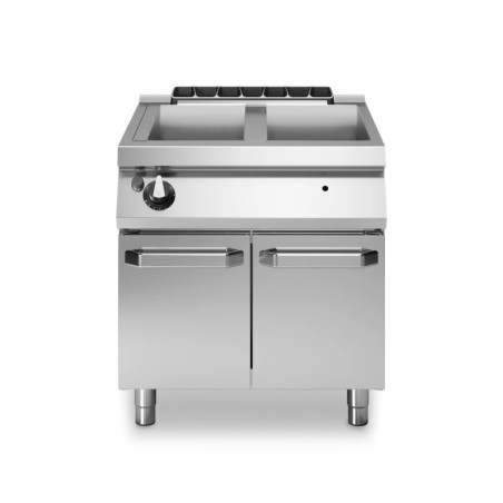 Bain-marie gaz sur placard 800x730x870 mm | modular