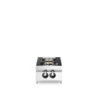 Gasherd 2 Brenner mit Edelstahlplatte 400x730 mm | modular