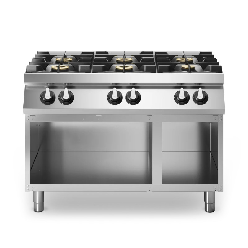 Gas Ranges 6 Burners Pressed Top 1200mm | modular ROC