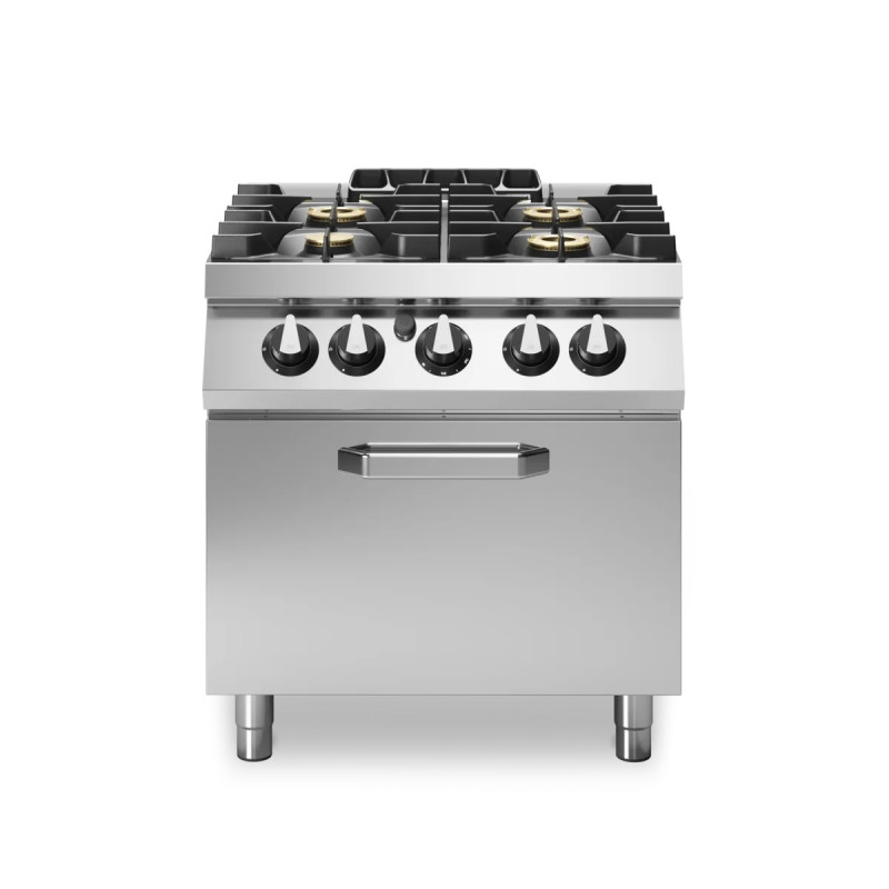 Fourneaux à gas 4 brûleurs 800x730x870 mm | modular