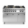 Gasherd 6 Brenner mit Elektrobackofen 1200mm | modular
