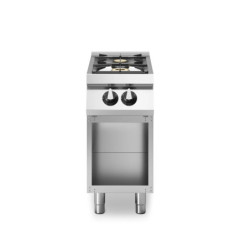Gasherd 2 Brenner mit emaillierten Becken – robust | modular