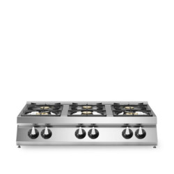 Gas Ranges 6 Burners with Enameled Pans – modular