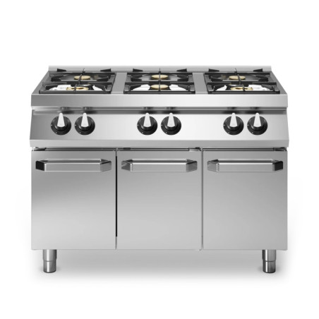 Fourneau gaz 6 brûleurs 1200mm sur placard | modular