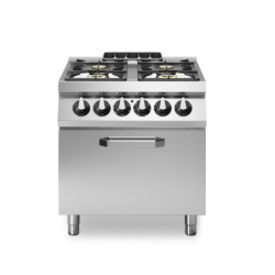 ROC 700 Gas Range – 4 Enamel Burners, Electric Oven