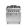 ROC 700 Gas Range – 4 Enamel Burners, Electric Oven