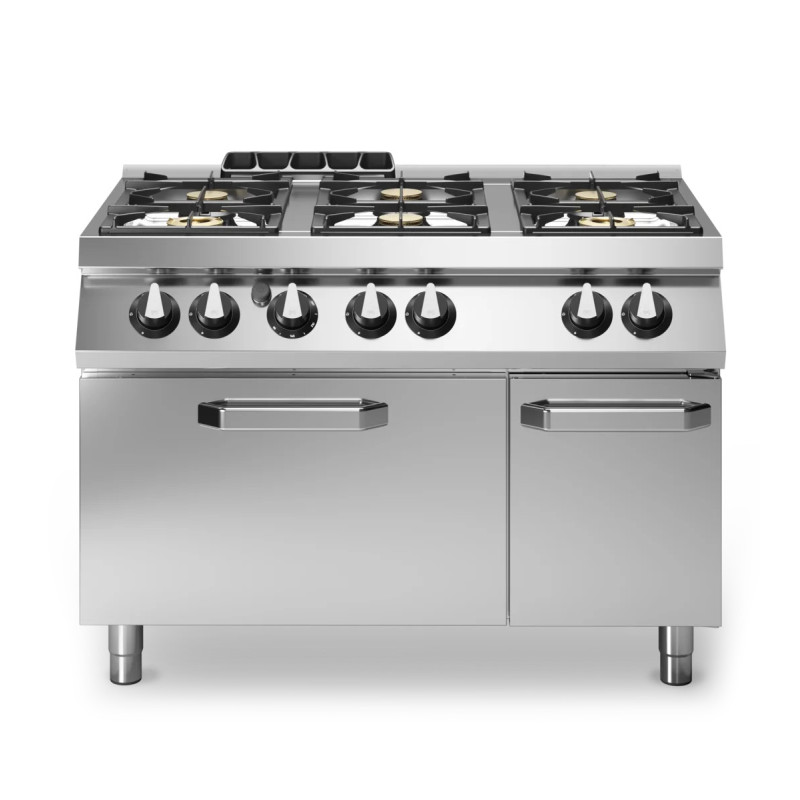 Gas Ranges 6 Burners with Oven 800x730x870 mm | modular