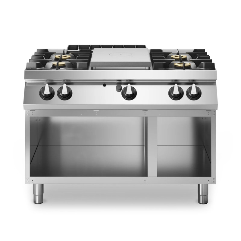 Gas Hotplate 4 Burners with Open Cabinet – modular