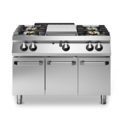 Gas Hotplate 4 Burners on Cabinet – modular ROC 1200mm