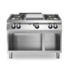 Gas-Kochplatte 4 Brenner mit emailliertem Becken | modular