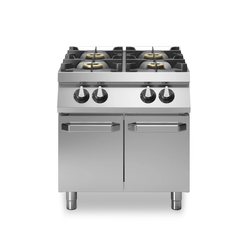 Fourneaux à gaz 4 brûleurs 800x900 mm | modular