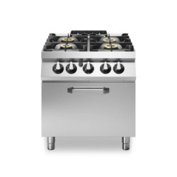 Fourneaux à gaz 4 brûleurs 800x900 mm | modular ROC