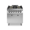 Fourneau gaz 4 brûleurs avec four convection 800x900 | modular