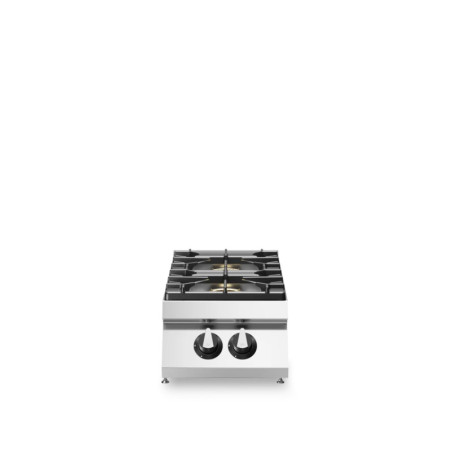 Gasherd 2 Brenner mit emaillierter Wanne – modular 900