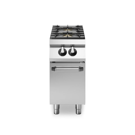 Fourneaux à gaz 2 brûleurs inox 400x900 mm | modular