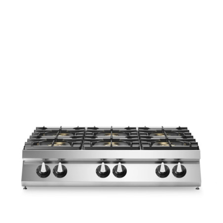 Fourneau à gaz ROC 900, 6 brûleurs, 1200 x 900 mm