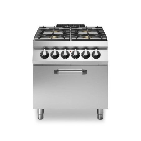 Gasherd 4 Brenner mit Elektrobackofen 800x900 mm | modular