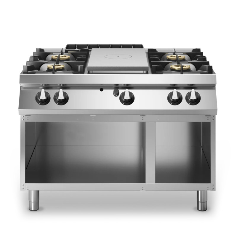 ROC 900 4-Burner Gas Hotplate with Open Cabinet