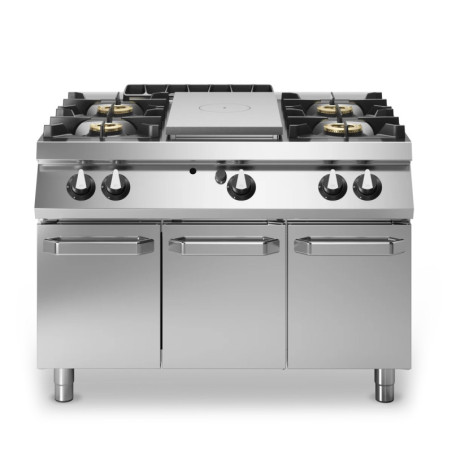 Gas Hotplate 4 Burners with Cabinet 1200x900 mm | modular