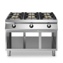 Fourneaux à gaz 6 brûleurs 1200x1100 mm | modular