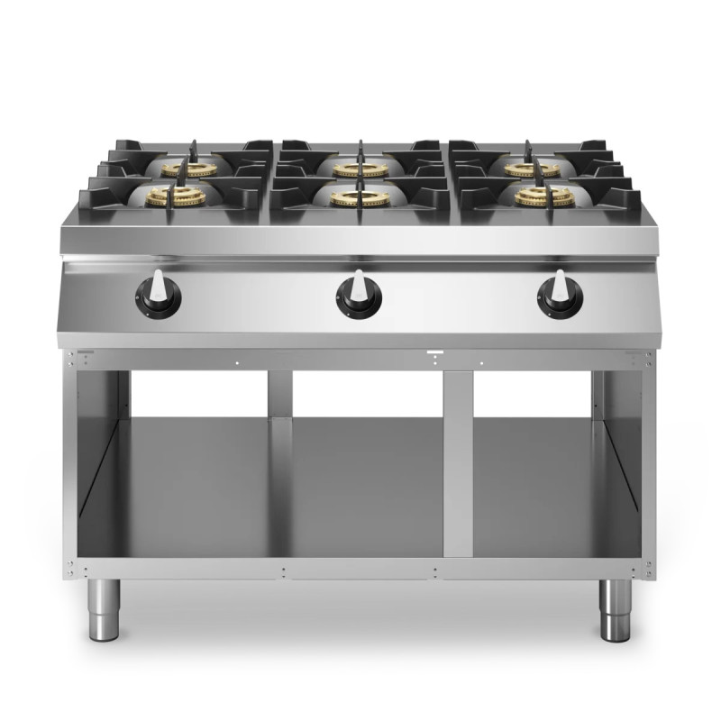 Fourneaux à gaz 6 brûleurs 1200x1100 mm | modular