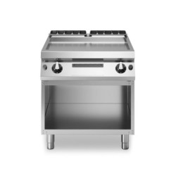 Modulare Grillplatte mit glatter Chromoberfläche