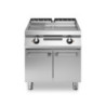 Grillplatte 700 2/3 glatt 1/3 gerillt auf Schrank | modular
