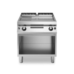 Grillplatte 2/3 glatt 1/3 gerillt – langlebig & robust | modular