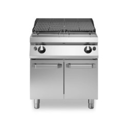 Lavastein-Grillrost mit 2 Kochzonen für Profiküchen