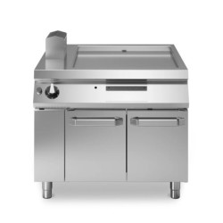 Grillade chromée lisse MODULAR avec placard à portes