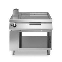 Grillplatte 2/3 glatt 1/3 gerillt verchromt – hohe Reinigung | modular