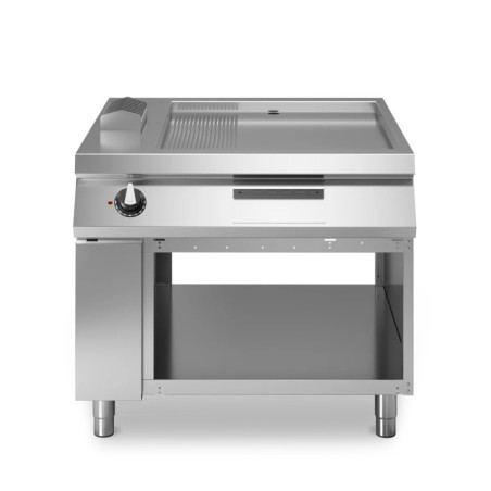 Grillplatte 2/3 glatt 1/3 gerillt – robuste Kochplatte | modular