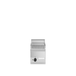 Grillplatte gerillt verchromt 300x600 mm – langlebig | modular