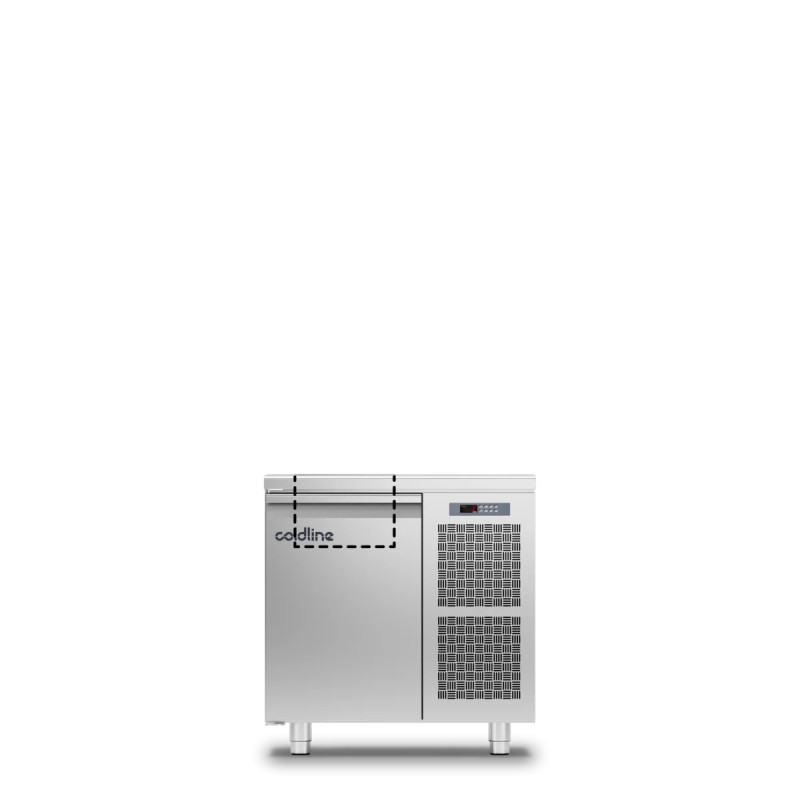 Saladette GN 1 Tür – 120L Kühlung bei 2-8°C | coldline