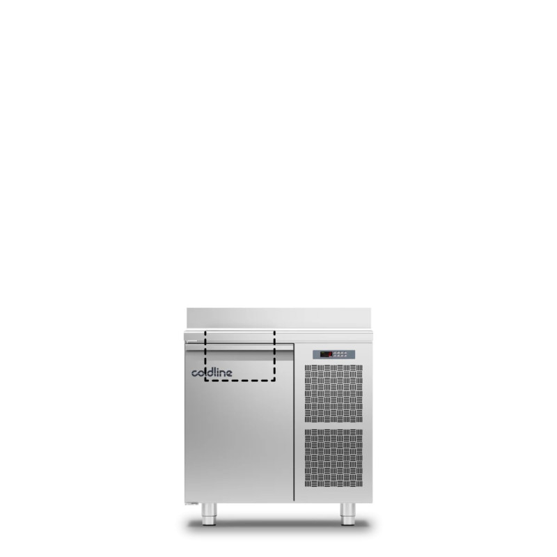 Saladette GN 1 Door with Backsplash – Efficient Cooling | coldline