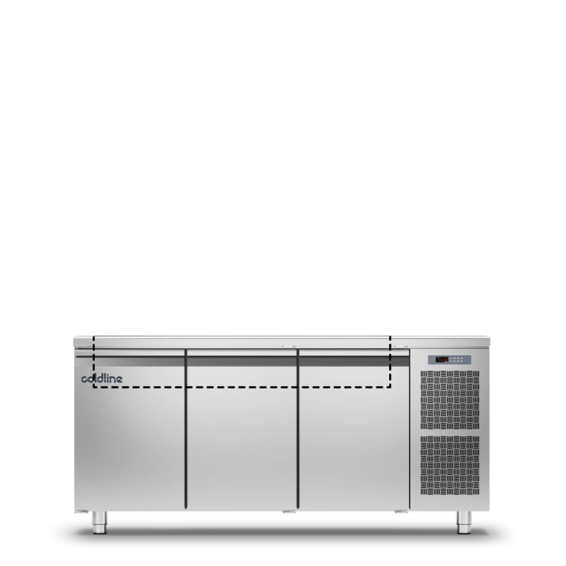 Saladette GN 3 Türen – 440L Kühlung | coldline