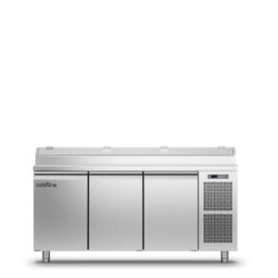 Prep-station Table GN1/1 3 Doors with Stainless Top | coldline