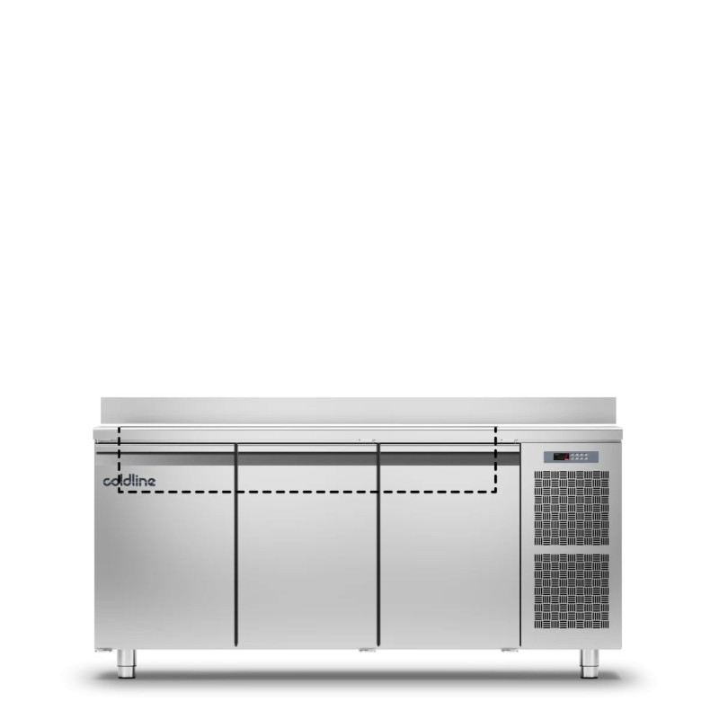 Saladette GN 3 Türen – 440L Kühlkapazität | coldline