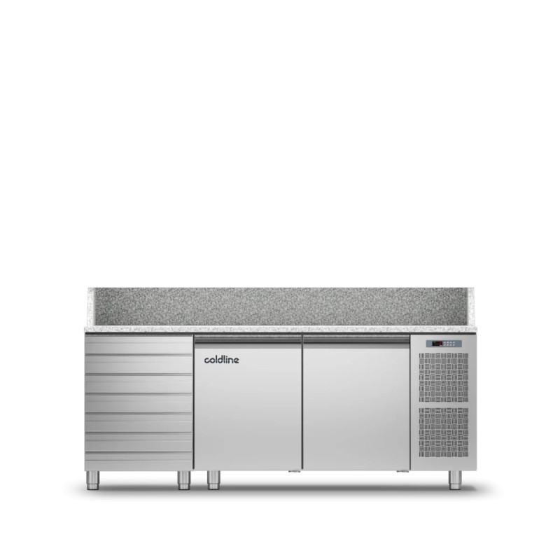 Pizza Tisch Komplett mit Granitplatte – robust & effizient | coldline